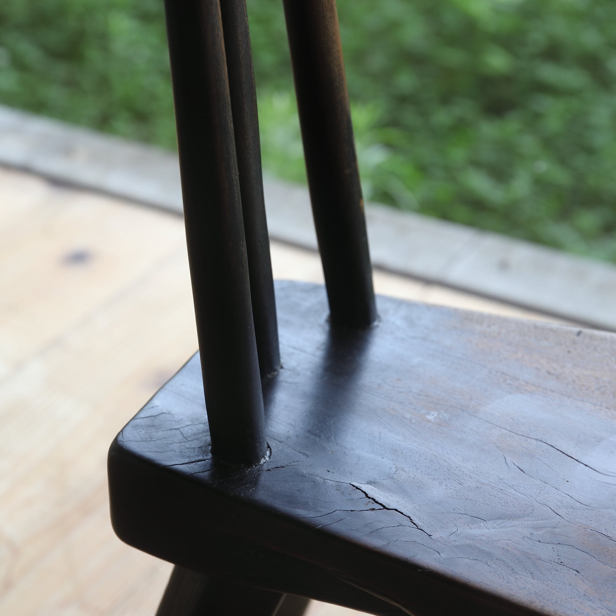 Antique Wooden Small Chair Flower Stand, 16th-19th century