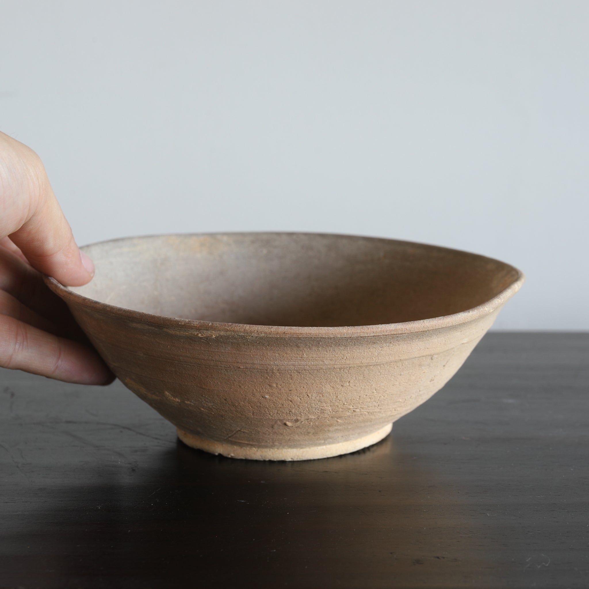 Antique Tokoname Ware Camellia Tea Bowl, Kamakura Period (1185-1333CE)