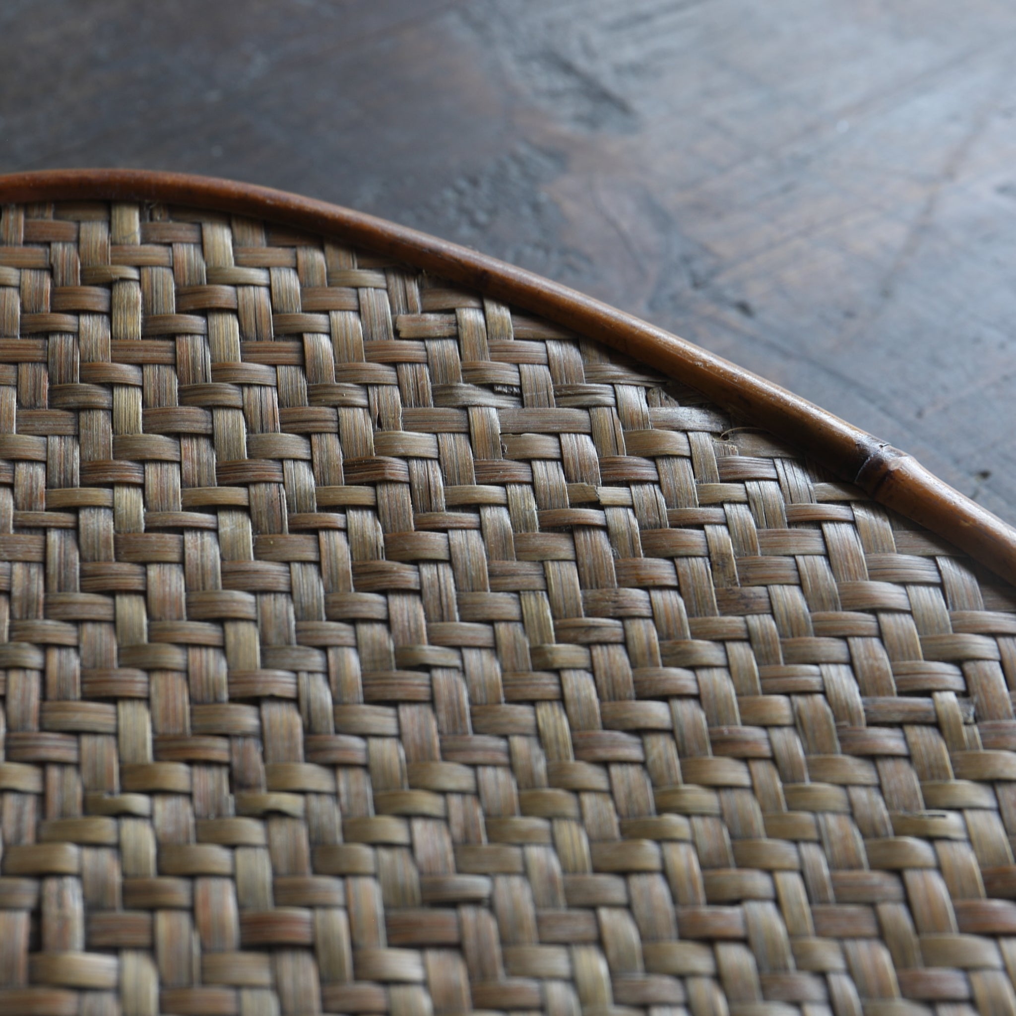 Antique Bamboo Tea Brewing Tray with Wooden Box, Edo Period (1603-1867CE)