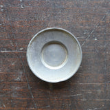 清代古錫圓形小茶托，清時代（1616-1911年）