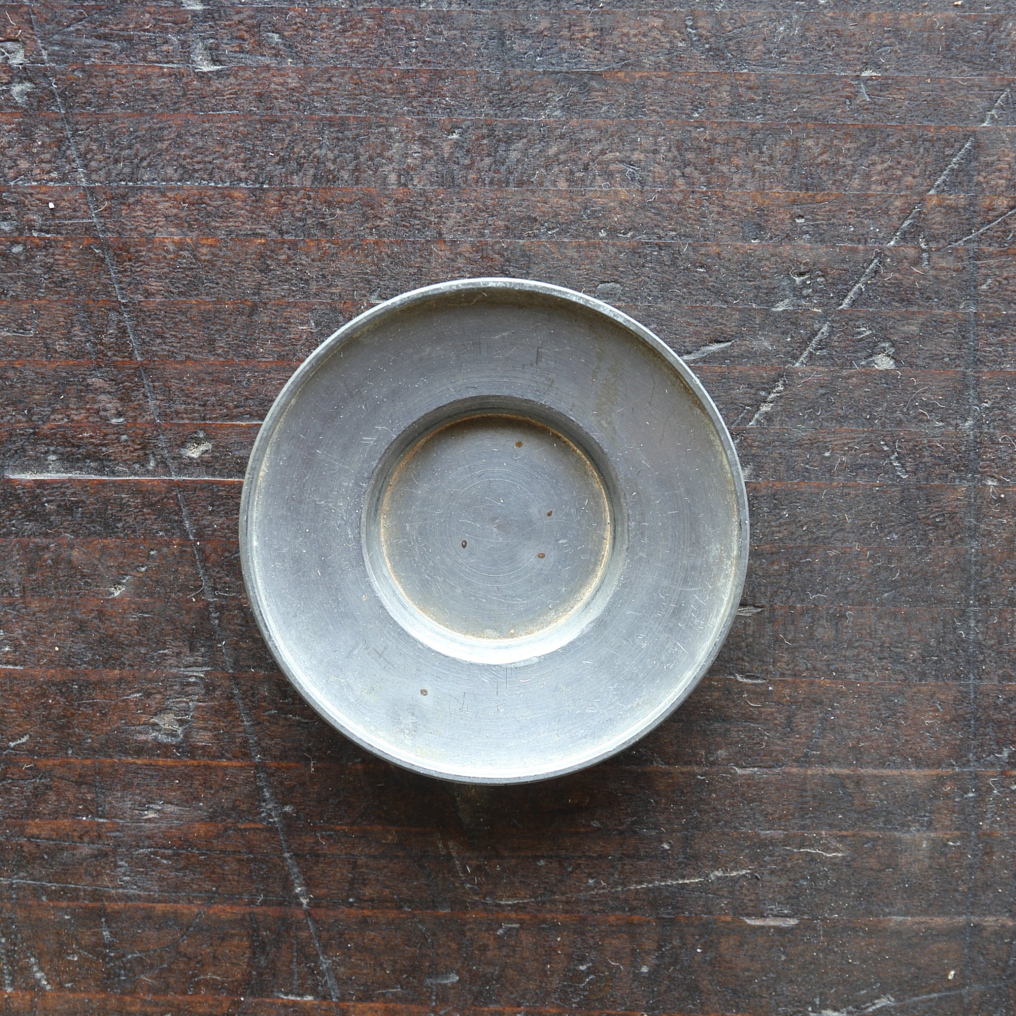 PLATILLO REDONDO DE ESTAÑO VIEJO, Juego de 5, Dinastía Qing（1616–1911 d. C.）