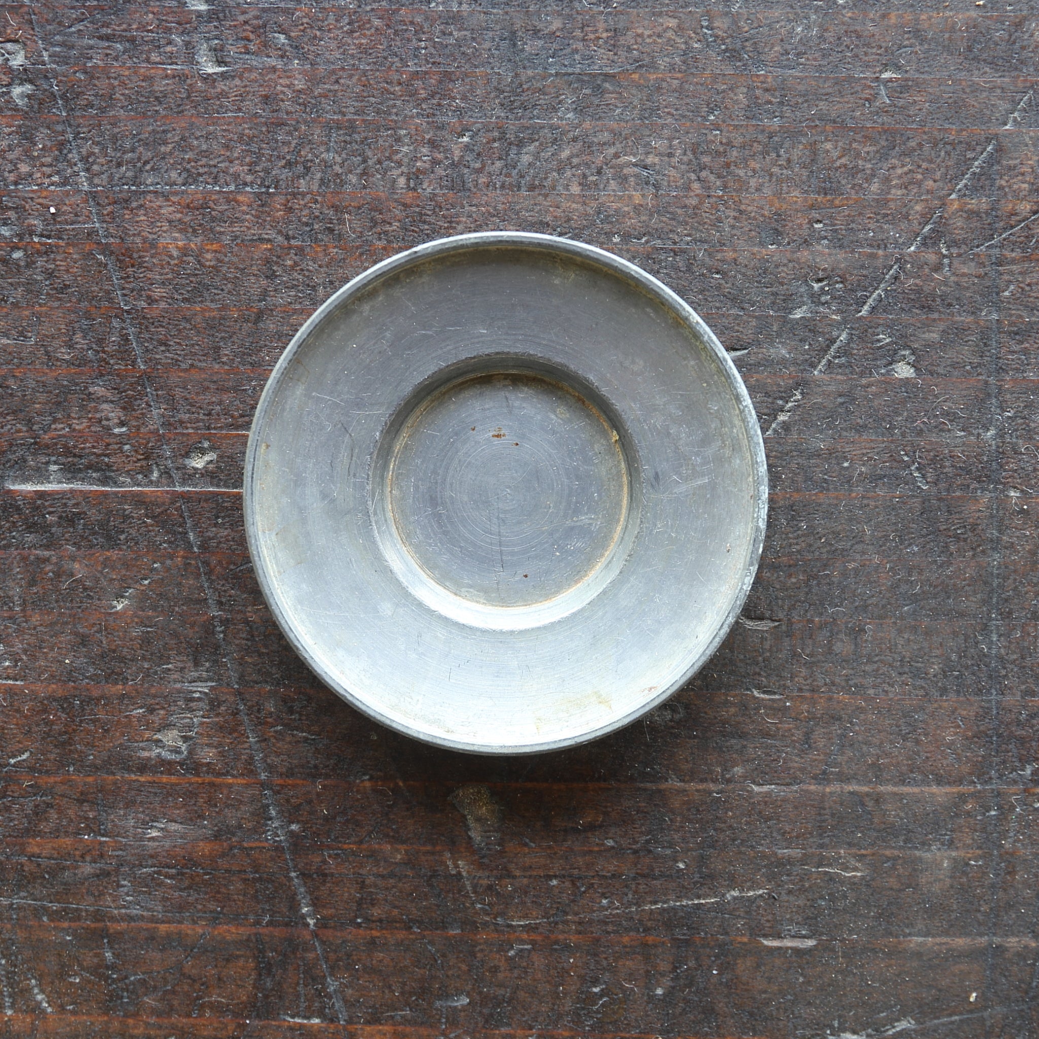 PLATILLO REDONDO DE ESTAÑO VIEJO, Juego de 5, Dinastía Qing（1616–1911 d. C.）