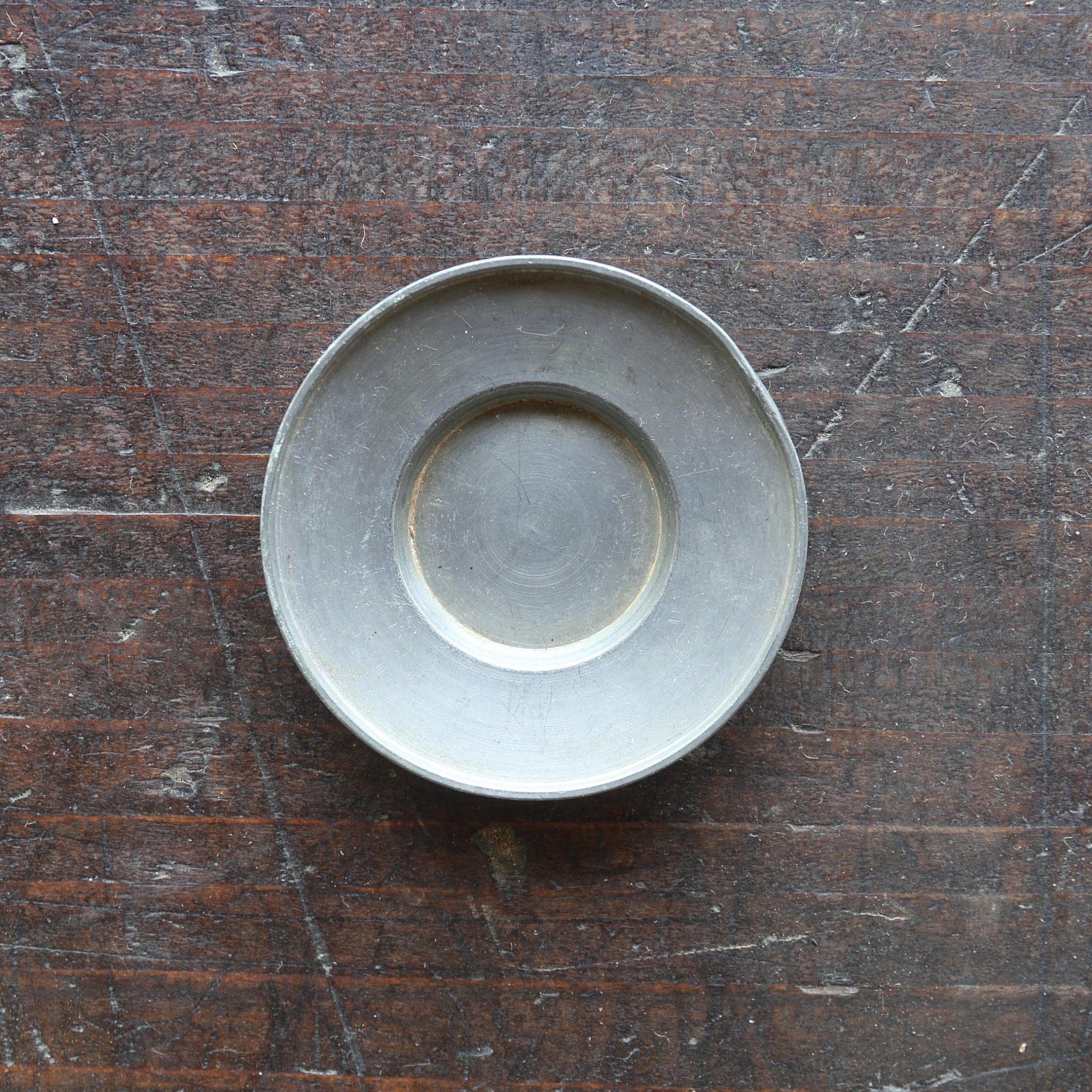 PLATILLO REDONDO DE ESTAÑO VIEJO, Juego de 5, Dinastía Qing（1616–1911 d. C.）