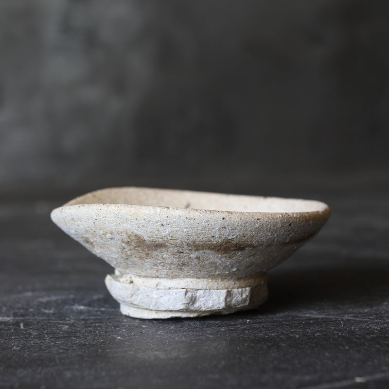 Antique Seto Ware Mountain-shaped Cup, Kamakura Period (1185-1333CE)