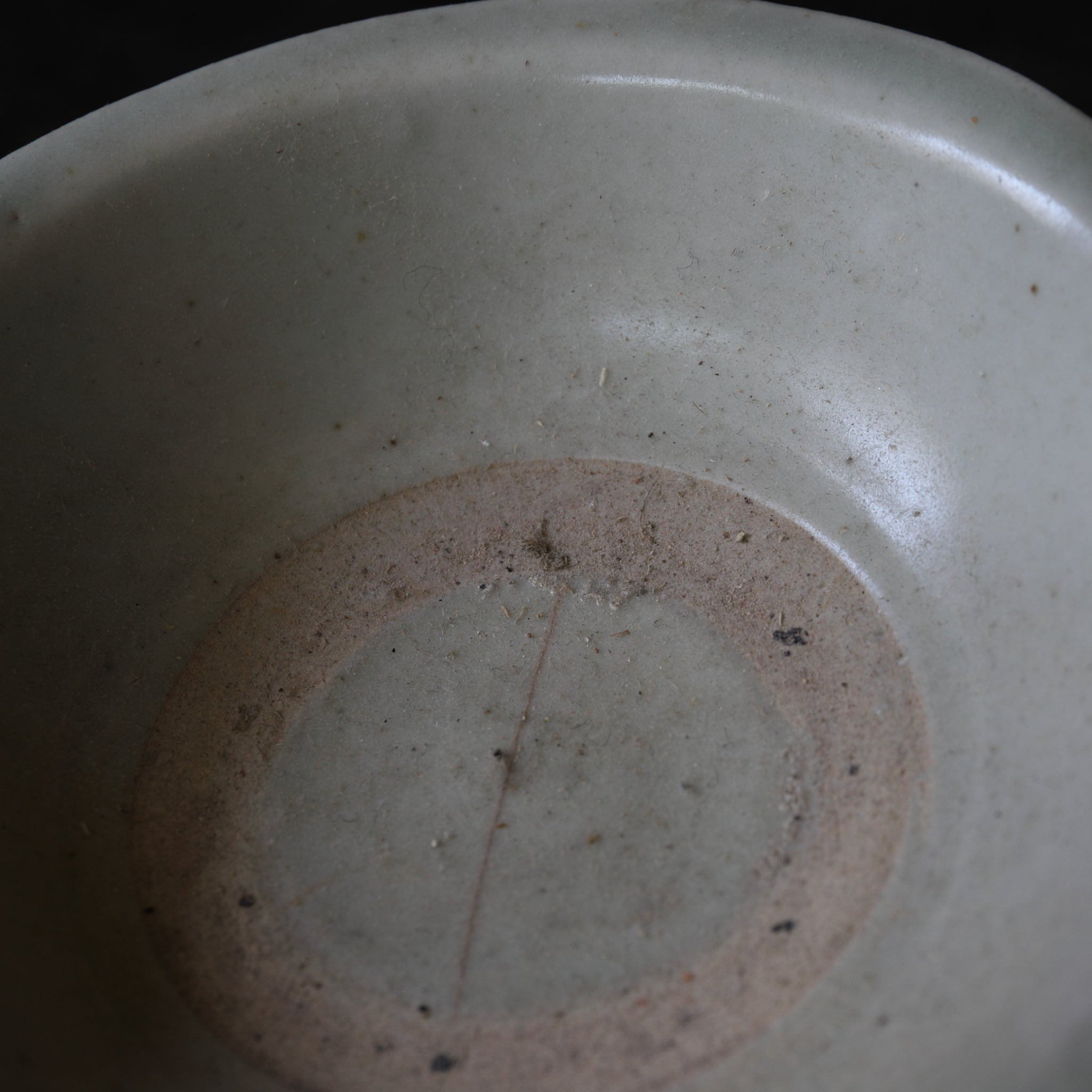 Antique Celadon Plate from Gu Min Kiln, Yuan Dynasty (1206-1368CE)