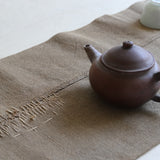 Travel Tea Cloth, BORO, Ancient Persimmon Dyed, Taisho Era (1912-1926CE)