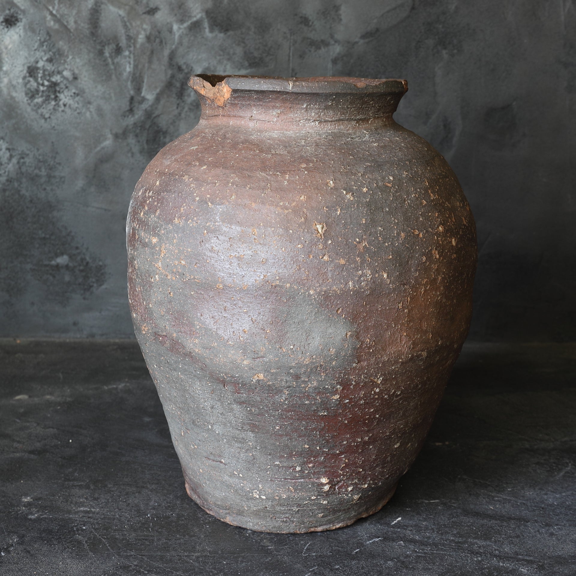 A140 古い壺 簾壺 信楽 古信楽 詳しく 壺 大壺 茶道具 茶席 骨董品 古  