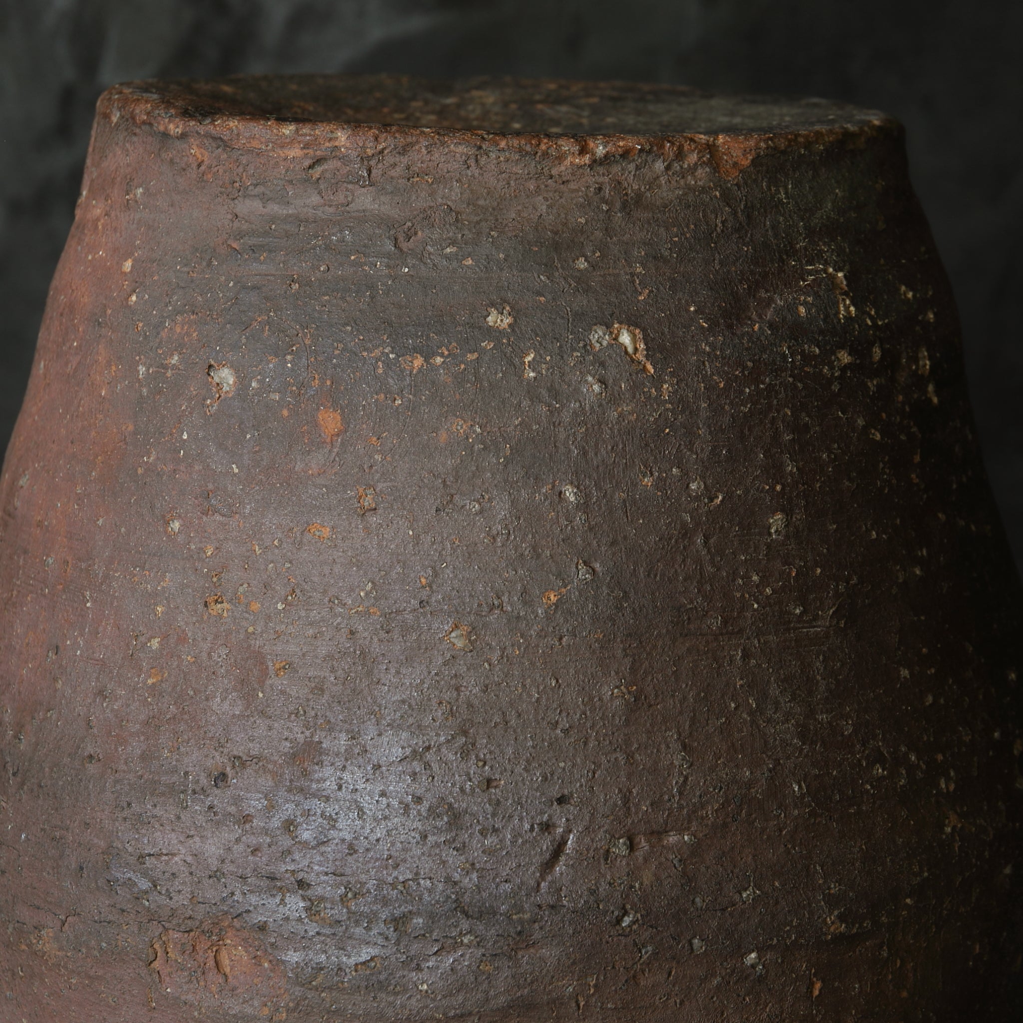 Antique Shigaraki Pottery Jar, Muromachi Period (1336-1573CE)