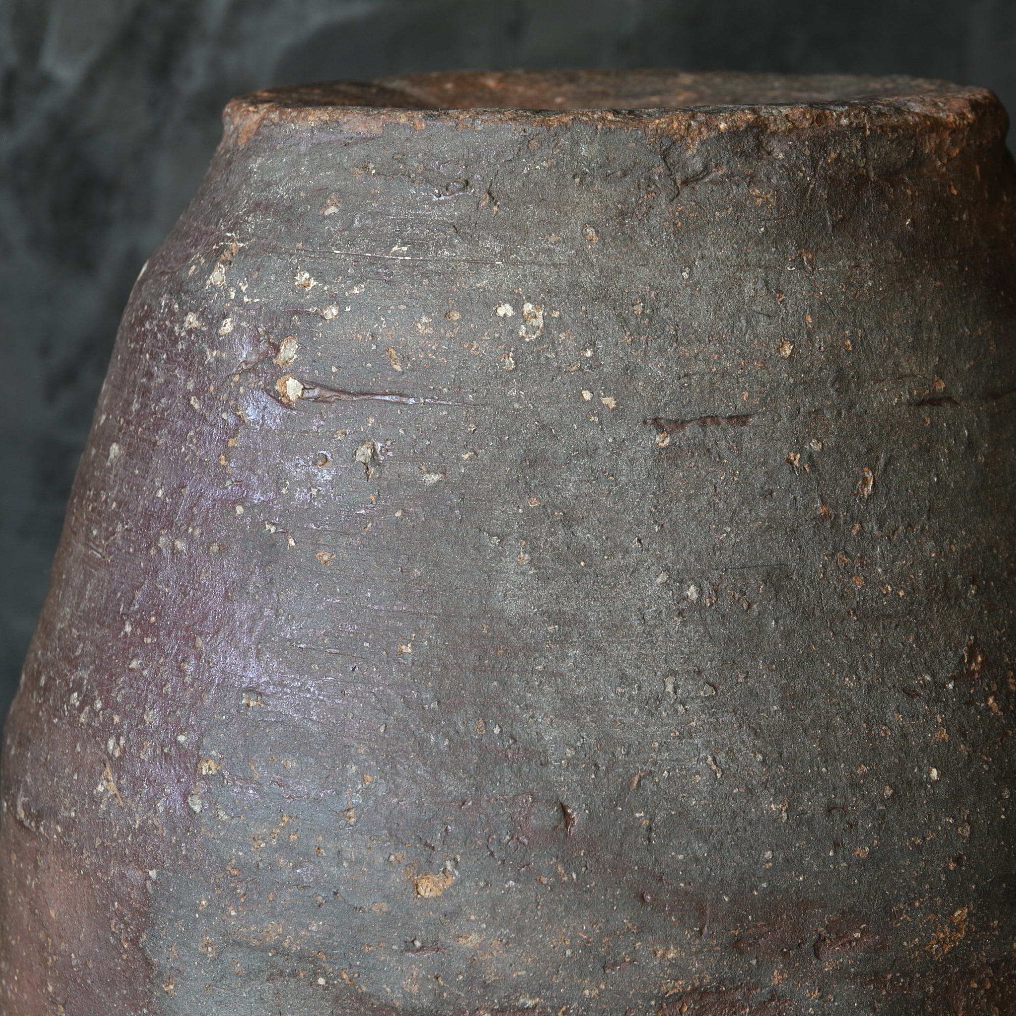 Antique Shigaraki Pottery Jar, Muromachi Period (1336-1573CE)