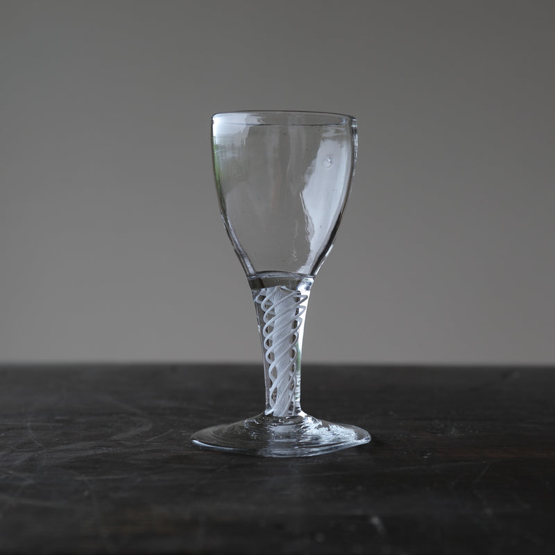 18th Century Italian Antique Glass Twist Stem Glass