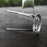 18th Century French Antique Glass Liqueur Glasses, Set of 2