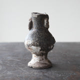 Antique Seto Iron Glaze Buddhist Flower Vase, Kamakura Period (1185-1333 CE)