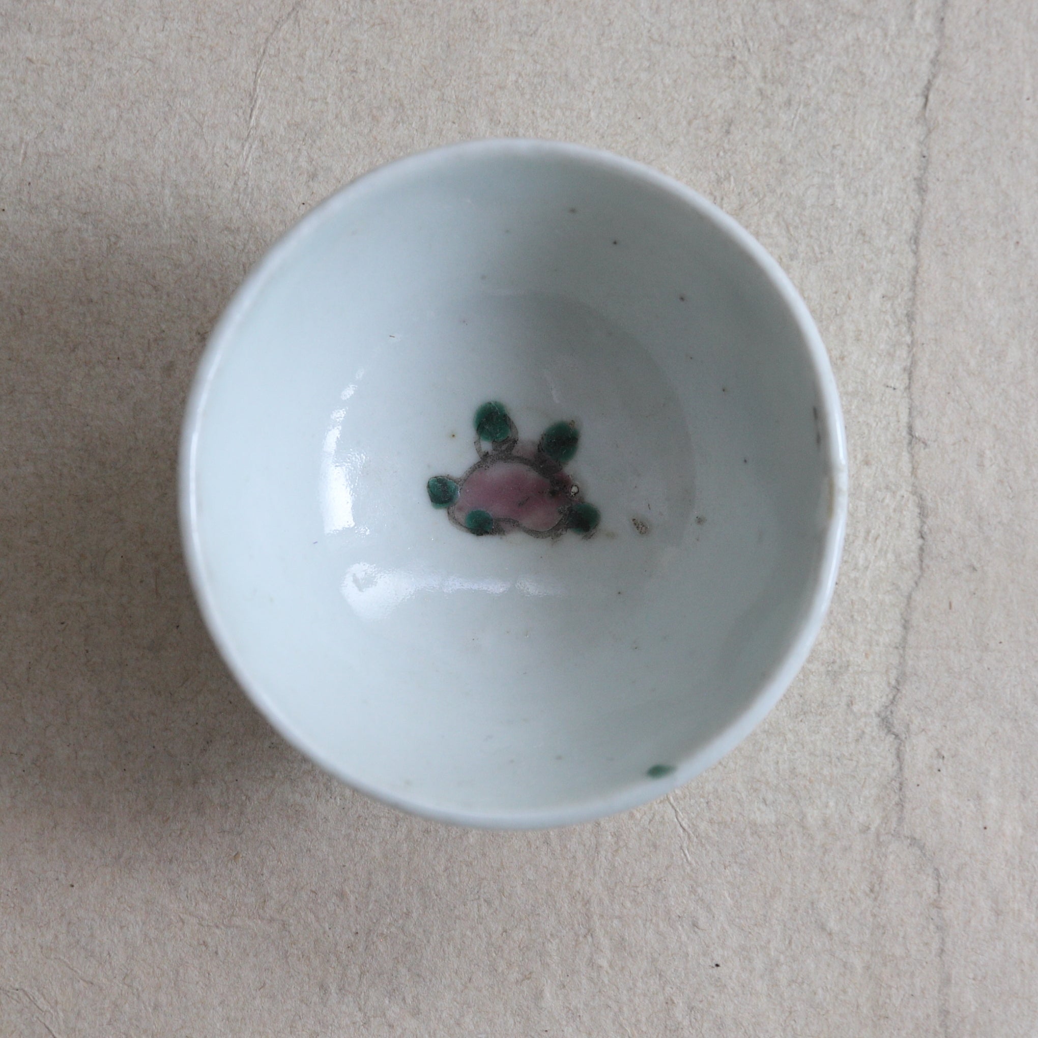 清代 粉彩茶杯 5客組（1616–1911 CE） | 入蘆花（ロカニイル）