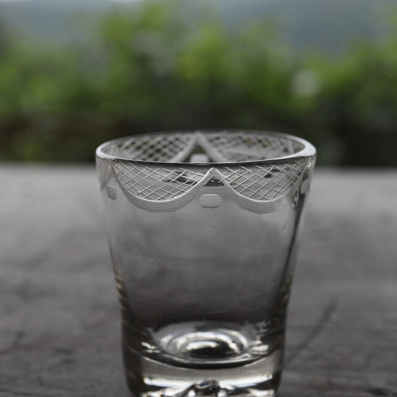 Italian Antique Glass Sake Cup, 16th-19th Century