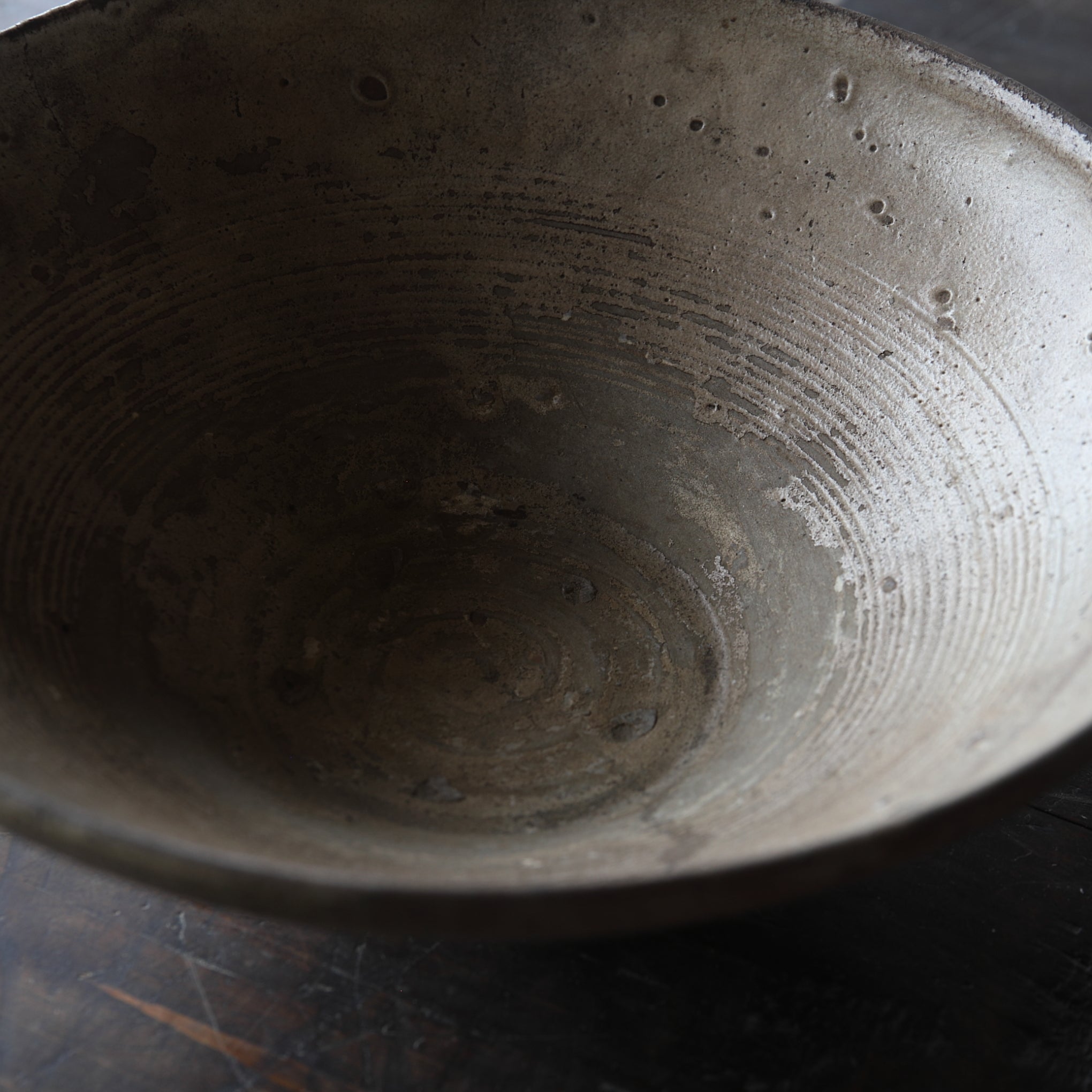 Goryeo Celadon Tea Bowl with Excavation Marks from the Goryeo Dynasty (918-1392CE)