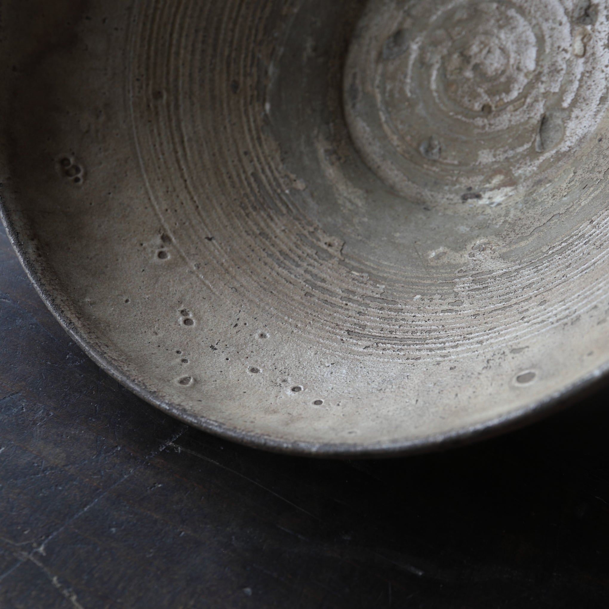 Goryeo Celadon Tea Bowl with Excavation Marks from the Goryeo Dynasty (918-1392CE)