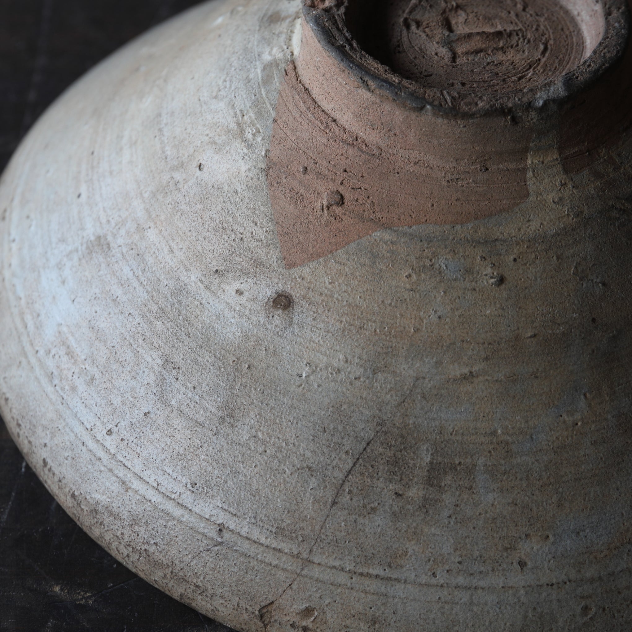 Goryeo Celadon Tea Bowl with Excavation Marks from the Goryeo Dynasty (918-1392CE)