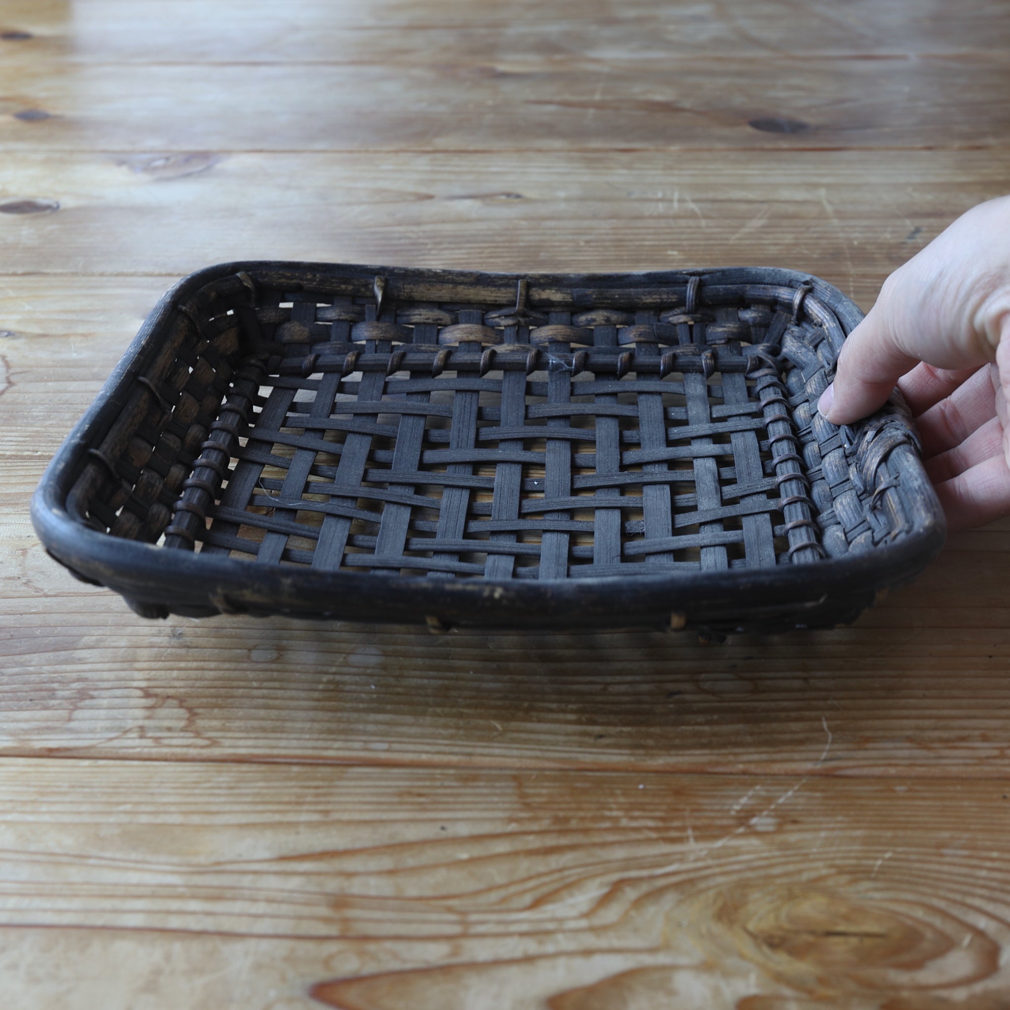 Antique Bamboo Basket, Lot 3, Taisho Era (1912-1926CE)