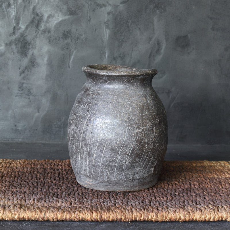レア珍品 室町時代 提灯型 常滑焼壷30cmゴマ釉 侘 寂 焼締 自然釉 日本
