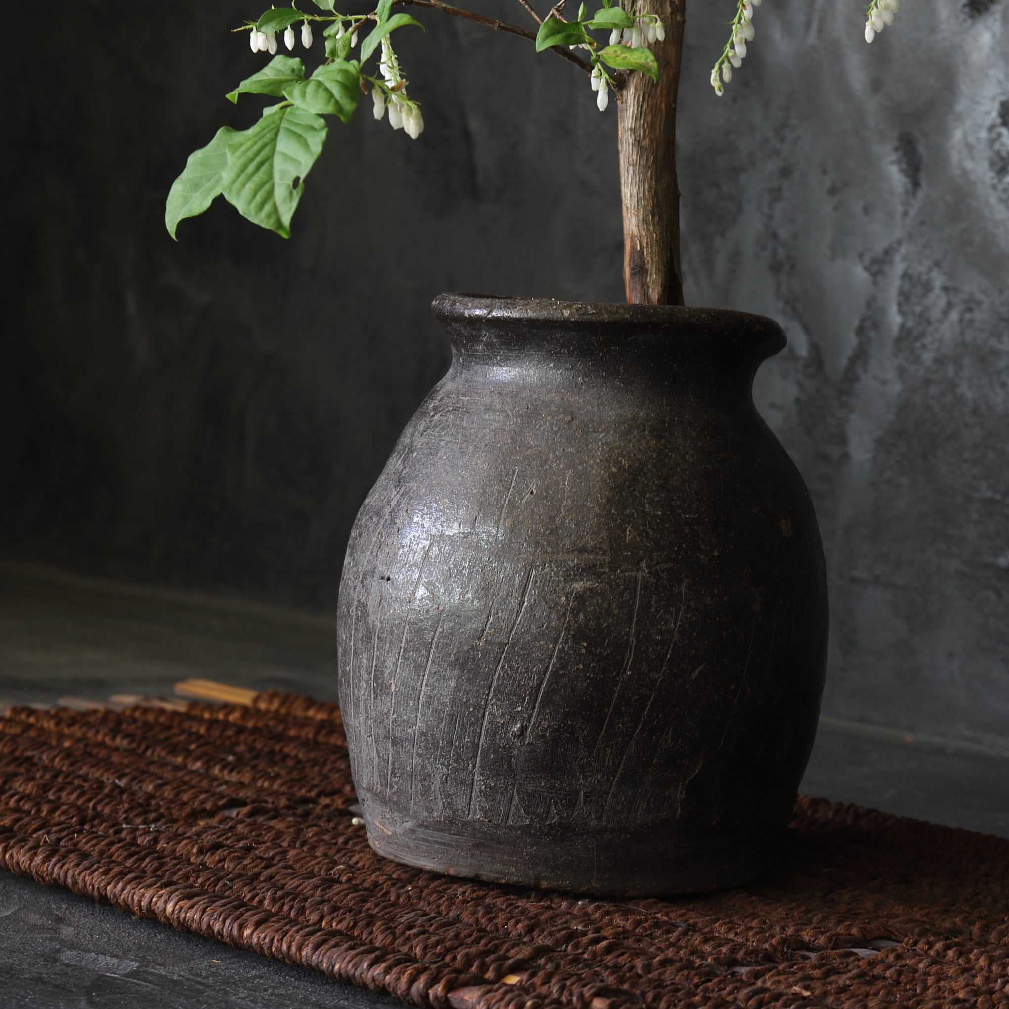 Antique Tokoname "Nekozuri" Jar, Muromachi Period (1336-1573CE)