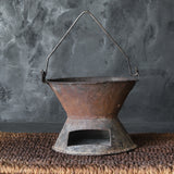 Antique West African Outdoor Tea Ceremony Cooling Stove, Made of Vintage Tin, 16th-19th Century