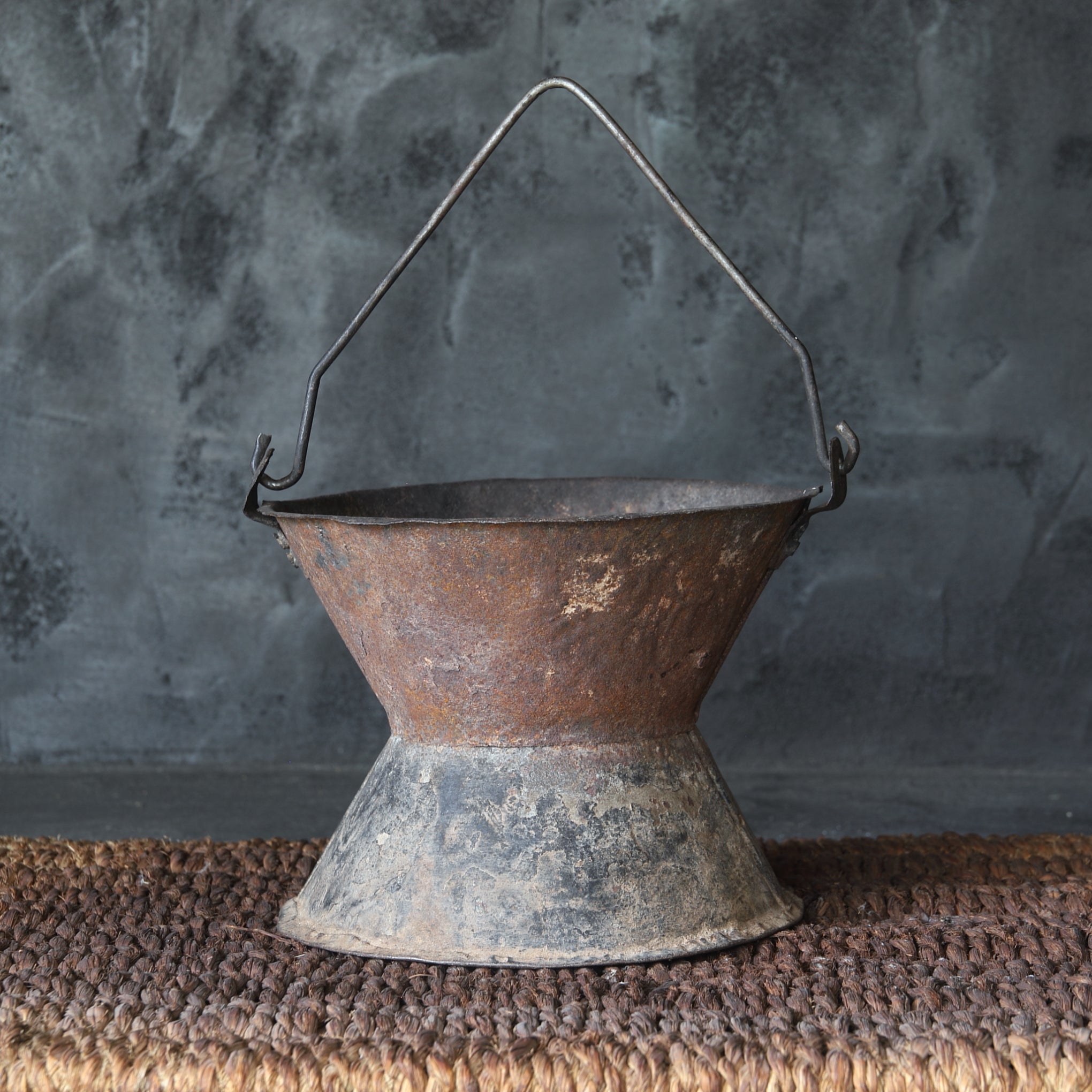 Antique West African Outdoor Tea Ceremony Cooling Stove, Made of Vintage Tin, 16th-19th Century