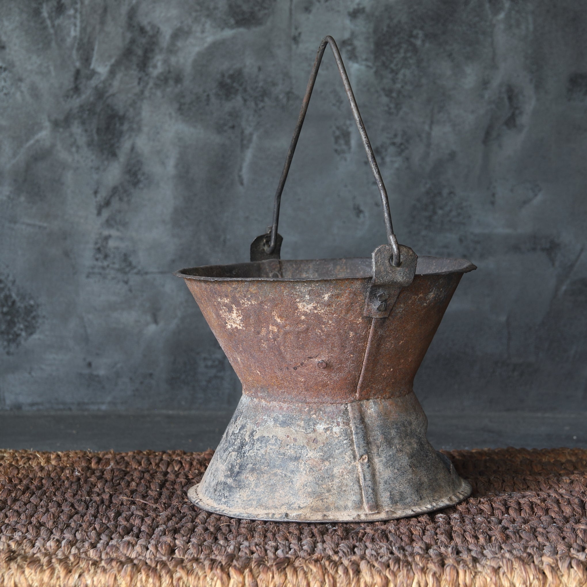 Antique West African Outdoor Tea Ceremony Cooling Stove, Made of Vintage Tin, 16th-19th Century