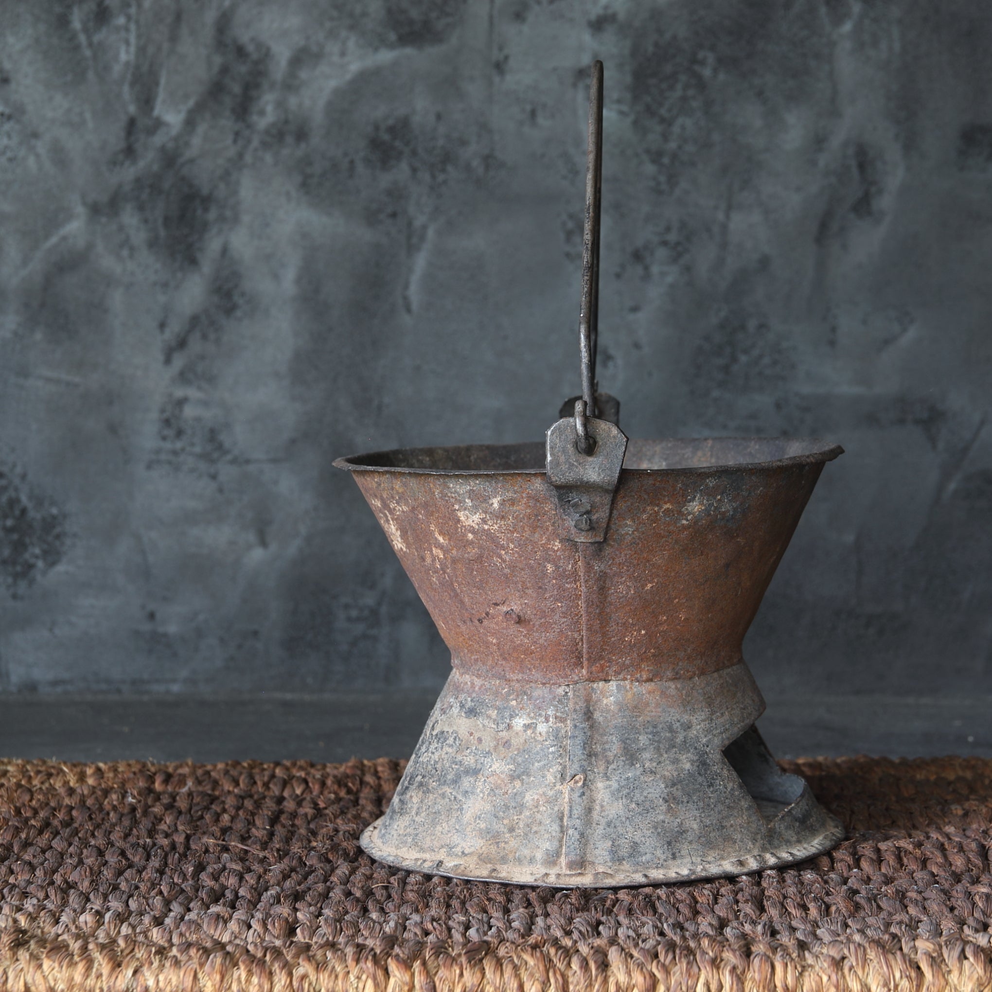 Antique West African Outdoor Tea Ceremony Cooling Stove, Made of Vintage Tin, 16th-19th Century