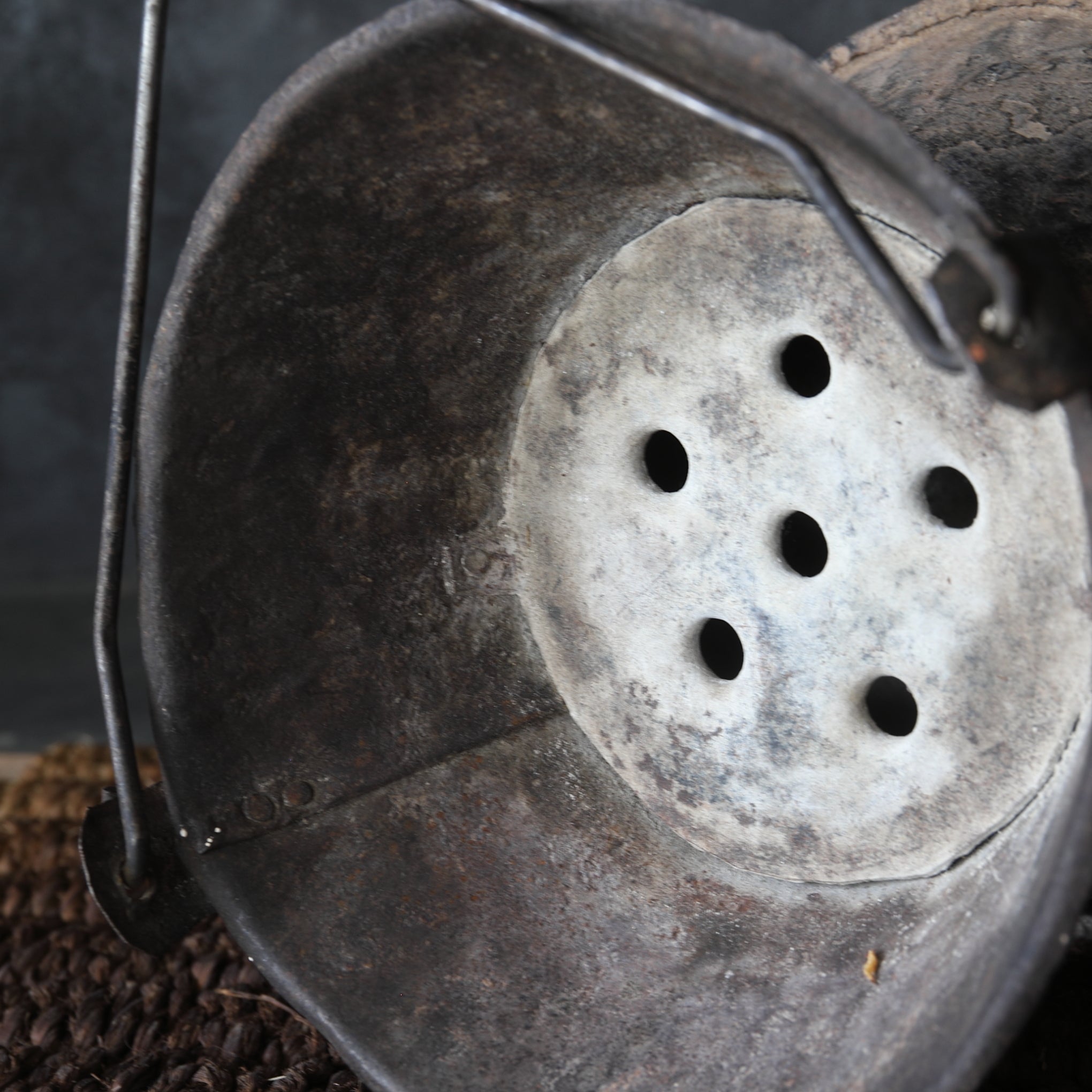 Antique West African Outdoor Tea Ceremony Cooling Stove, Made of Vintage Tin, 16th-19th Century