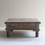 Antique Indian Tea Table with Old Wood, 16th-19th Century
