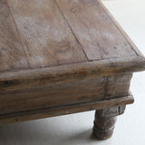 Antique Indian Tea Table with Old Wood, 16th-19th Century