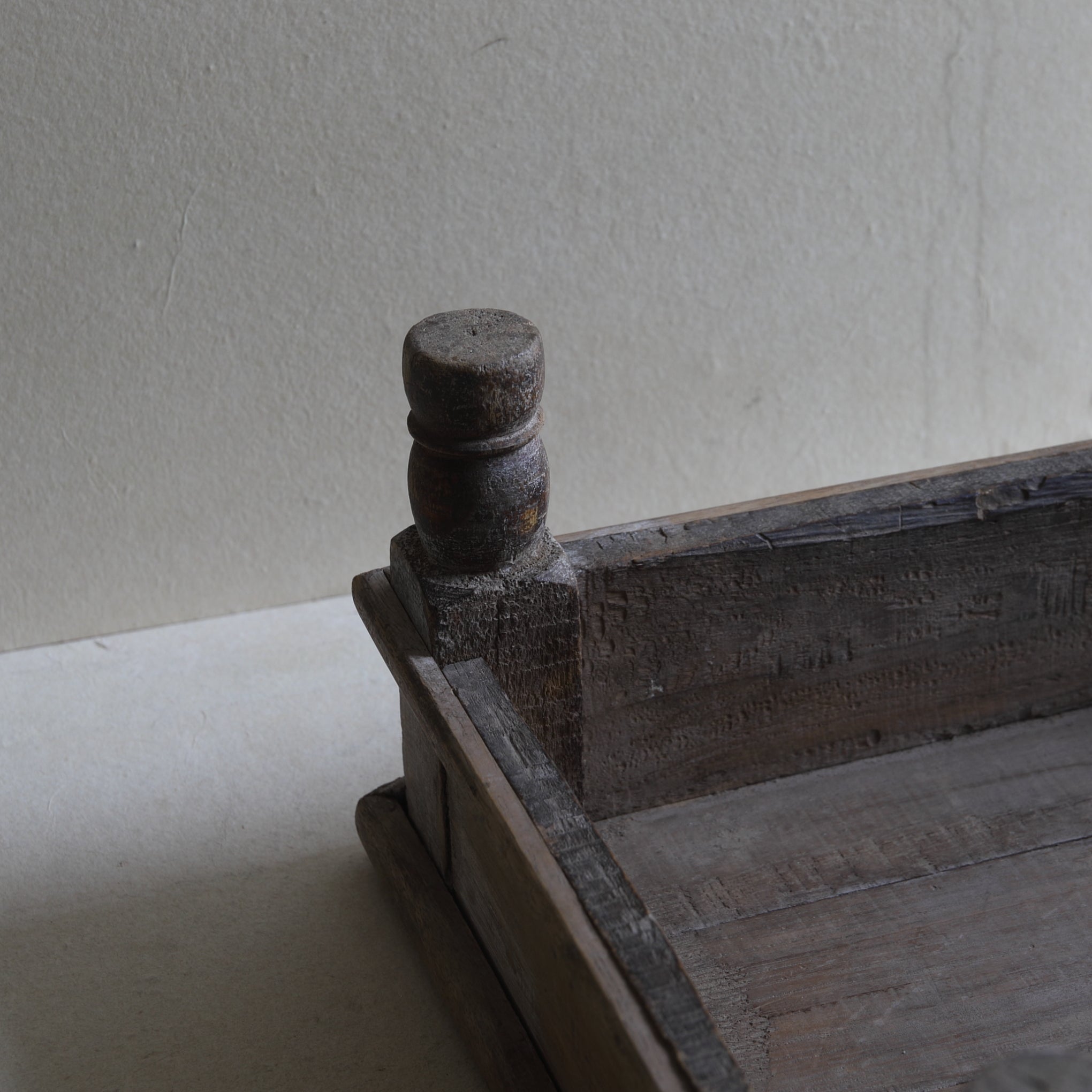 Antique Indian Tea Table with Old Wood, 16th-19th Century