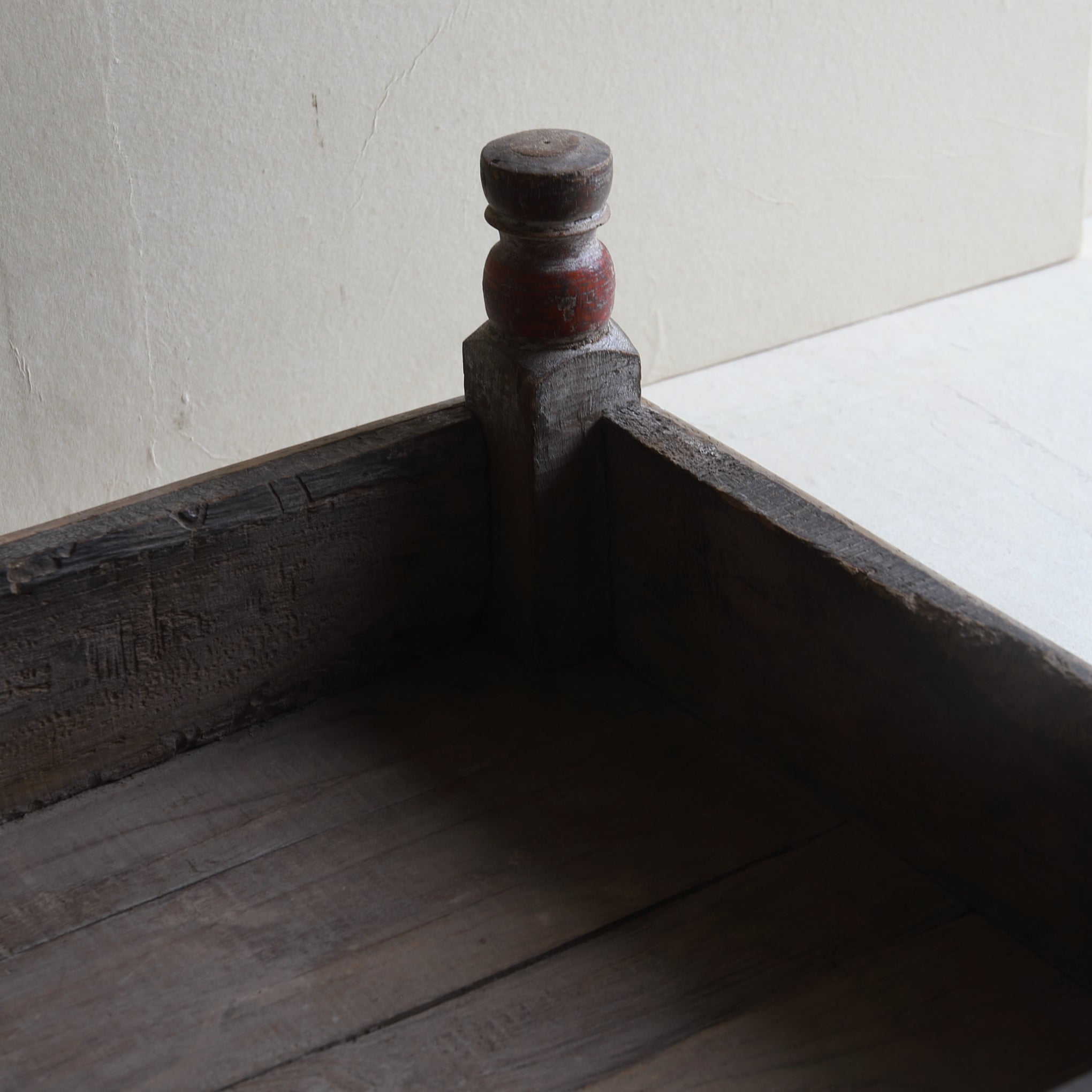 Antique Indian Tea Table with Old Wood, 16th-19th Century