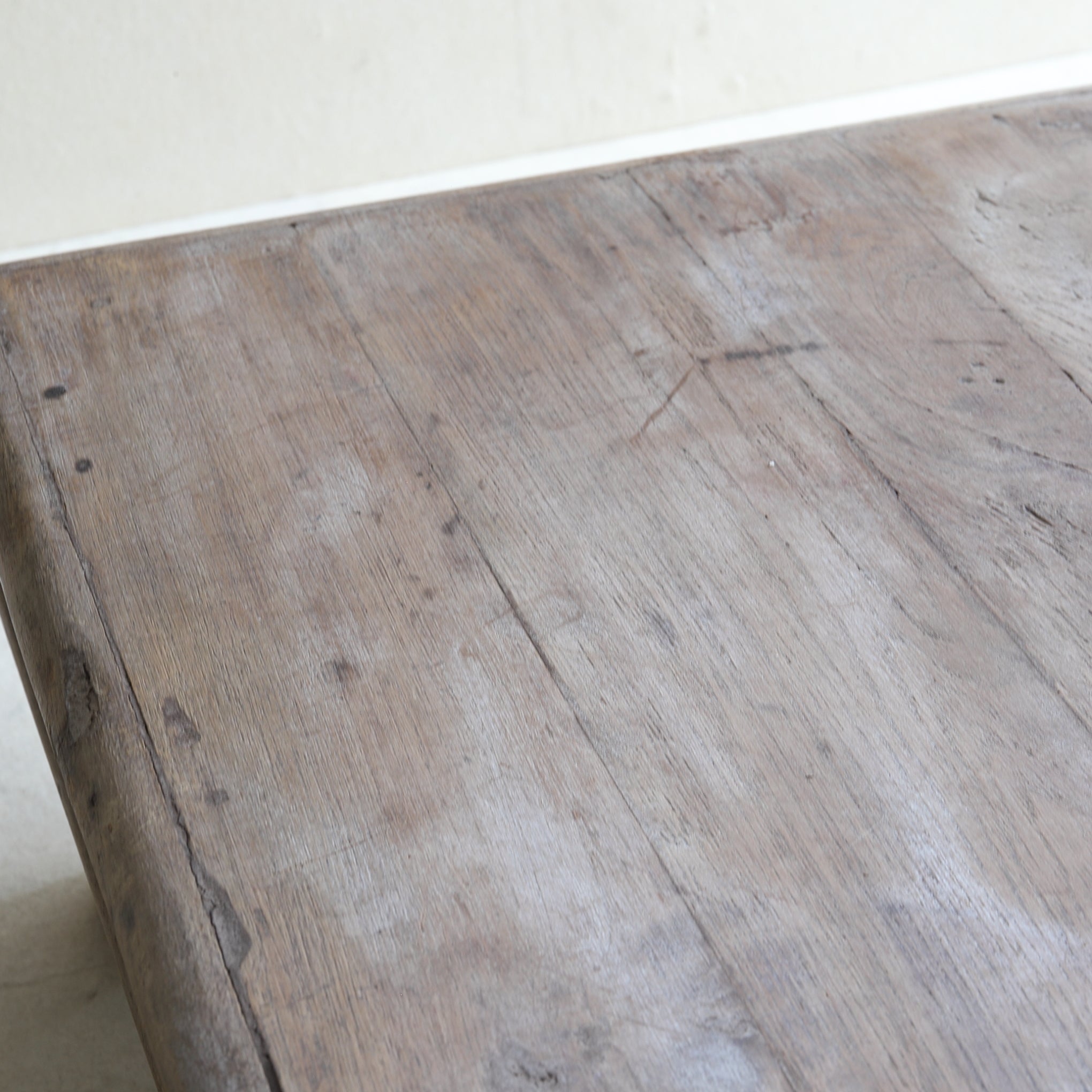 Antique Indian Tea Table with Old Wood, 16th-19th Century