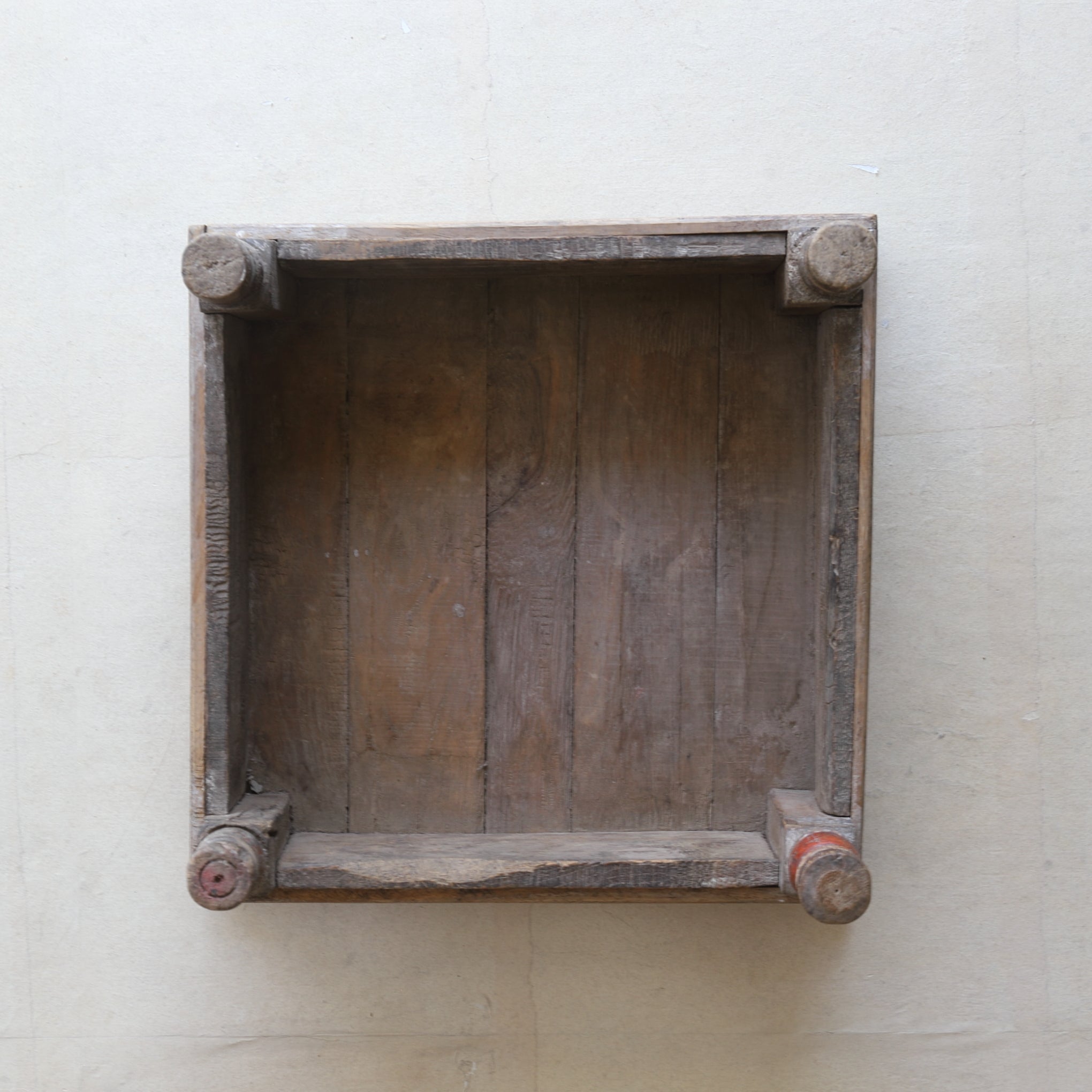 Antique Indian Tea Table with Old Wood, 16th-19th Century