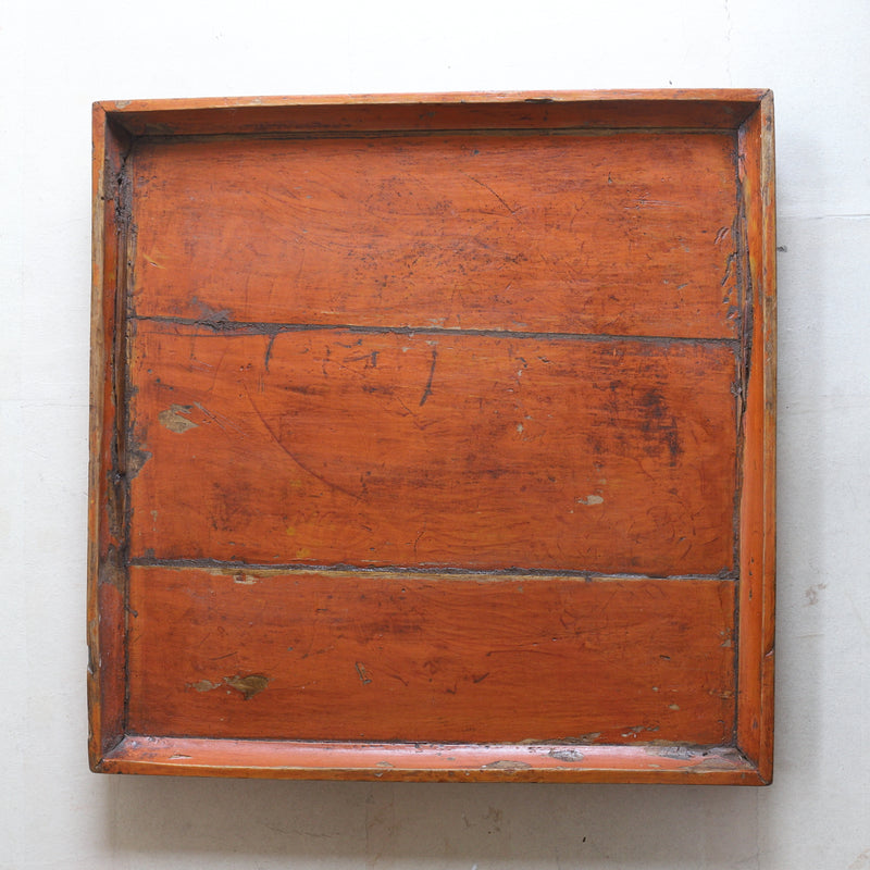 LARGE WOODEN TRAY, With a square-shaped form, a6, Joseon Dynasty（1392–1897CE）