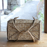 Antique Bamboo Woven Outdoor Tea Basket, Taisho Era (1912-1926CE)