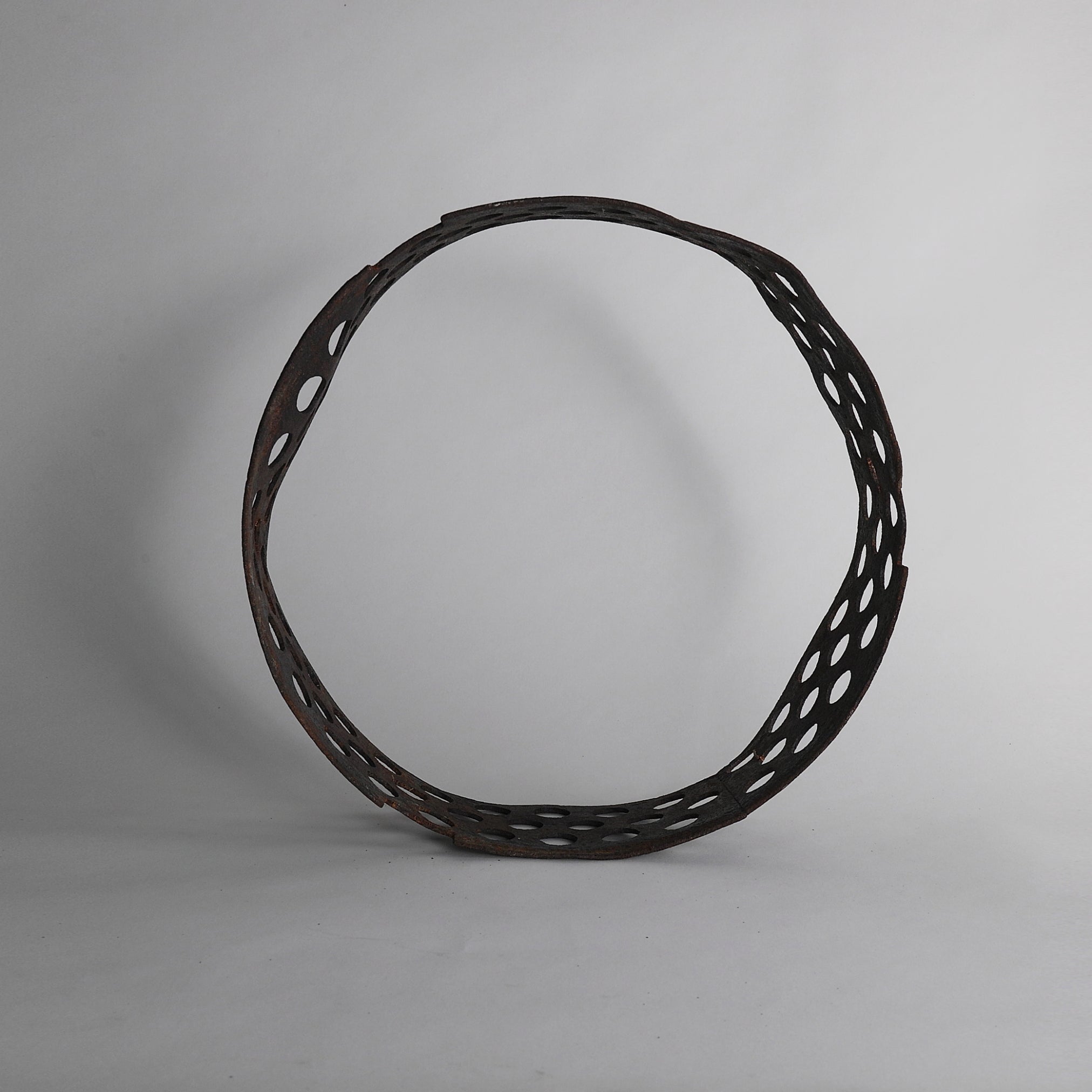 Old iron objectbarrierdiameter 32.5cm