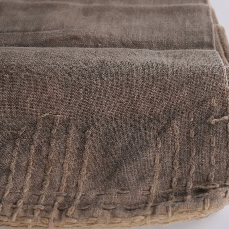 Japanese Antique Kakishibu Tea Cloth BORO 16th-19th century