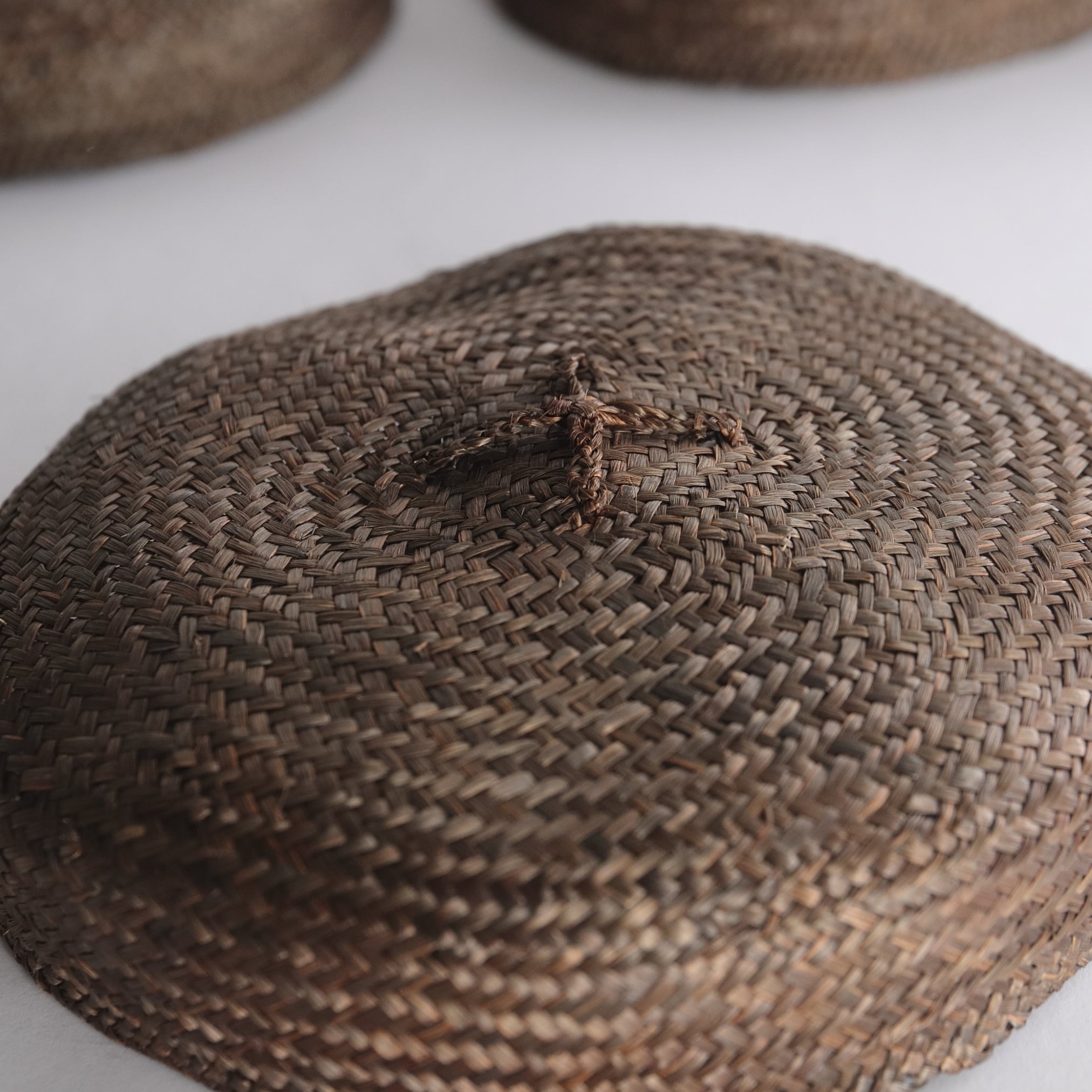 old nesting basket with lid