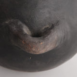Black earthenware with large handle