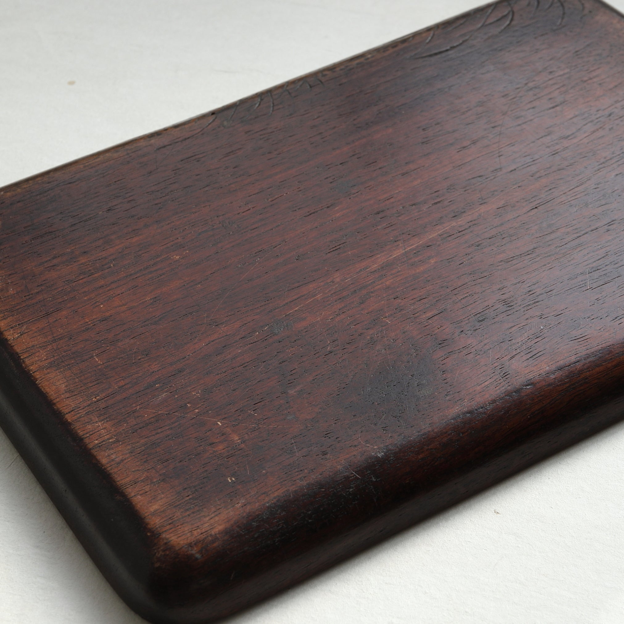 Old wood engraving Sencha tray