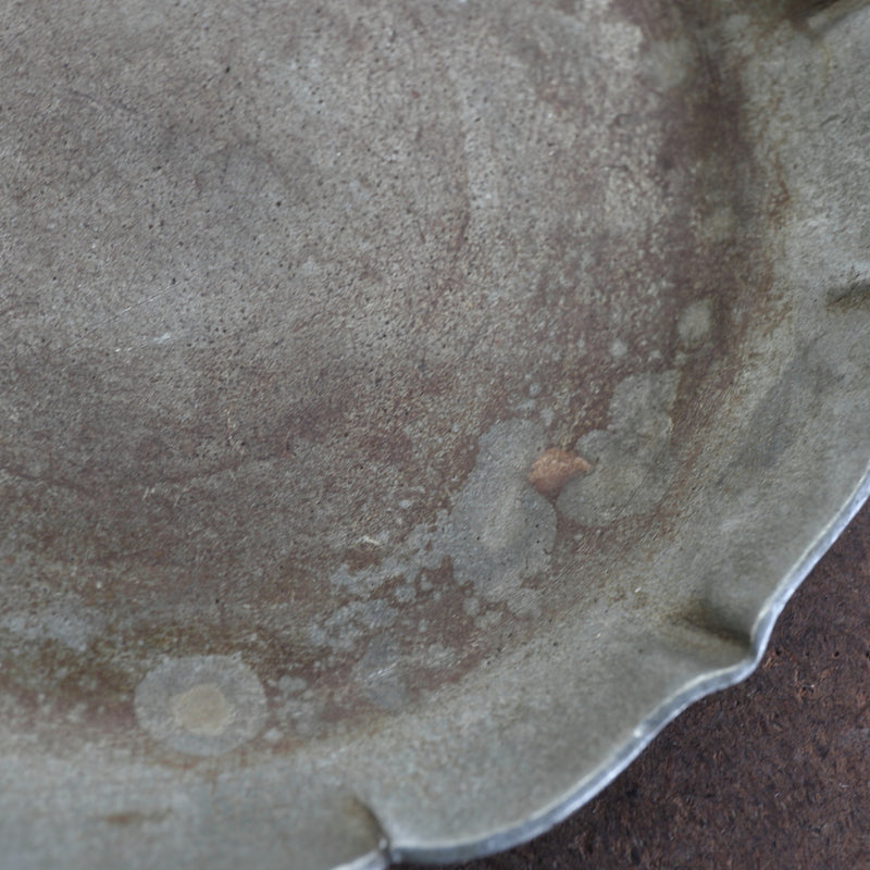 Antique tin teapot saucer Qing Dynasty/1616-1911CE