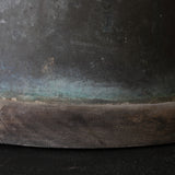 Antique copper kettle brazier