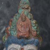 Old wood sculpture Kannon Bodhisattva seated statue Qing Dynasty/1616-1911CE