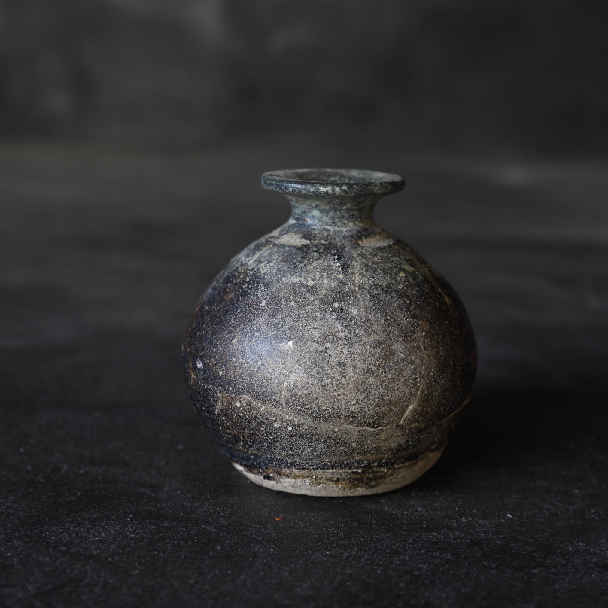 Ko-Seto Iron Pigment Small Pot Muromachi/1336-1573CE