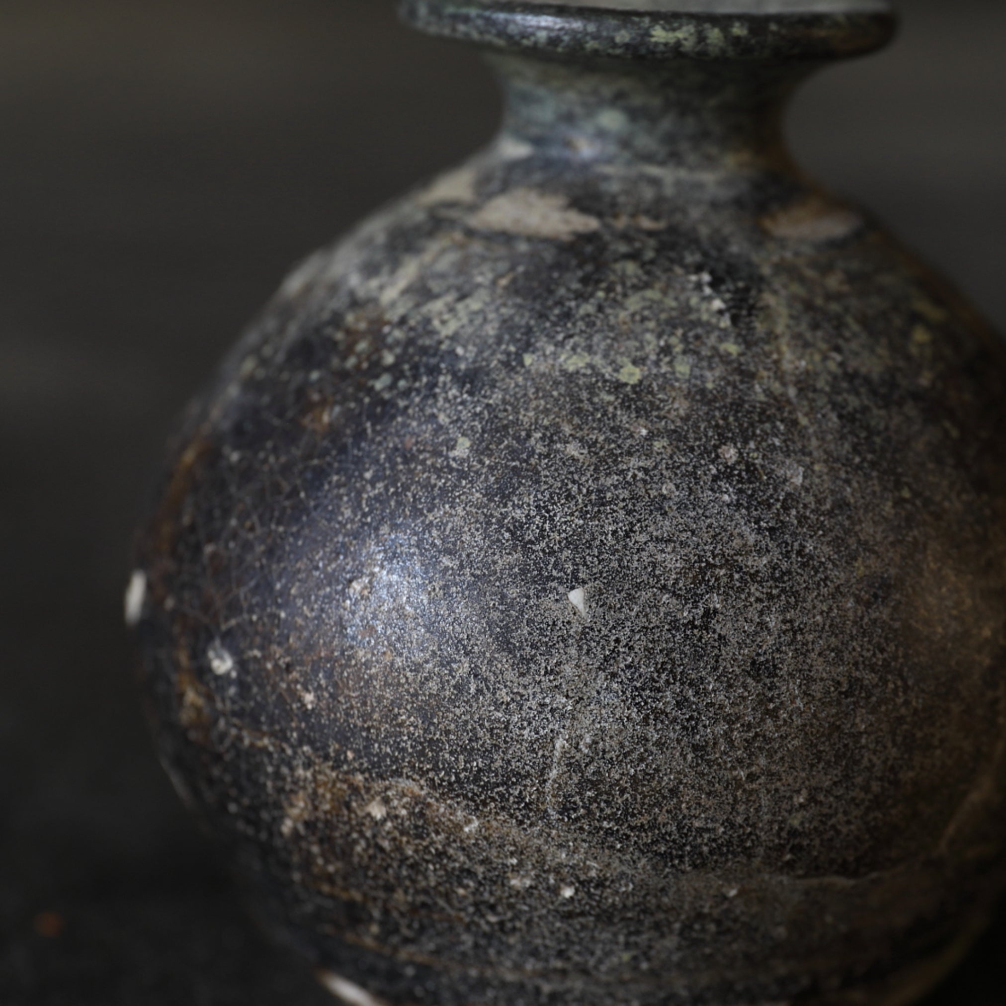 Ko-Seto Iron Pigment Small Pot Muromachi/1336-1573CE