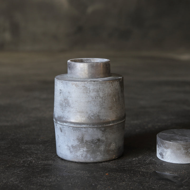 Eyoshido Old Tin Tea canister Qing Dynasty/1616-1911CE