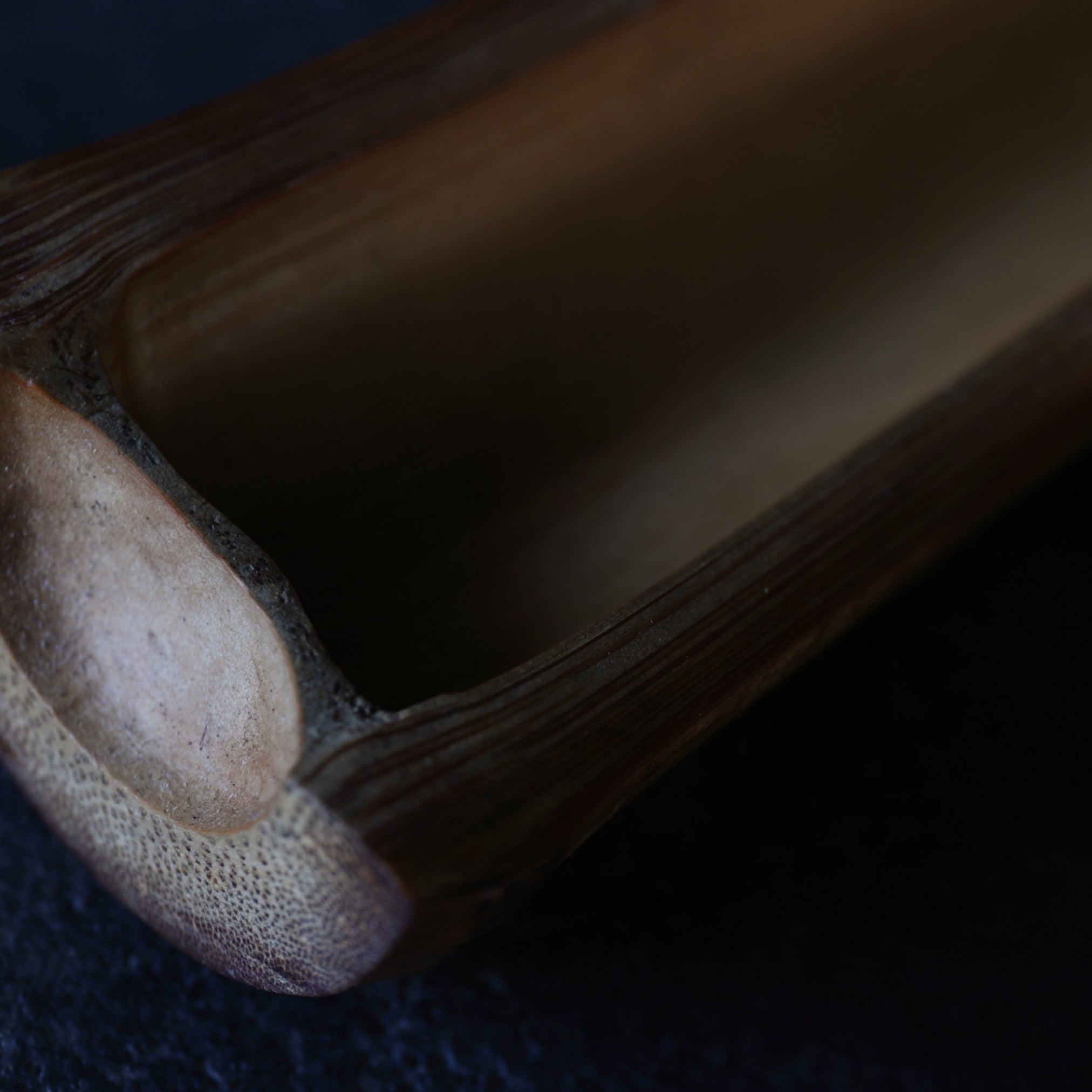 Old Bamboo Tea-Leaf Scoop