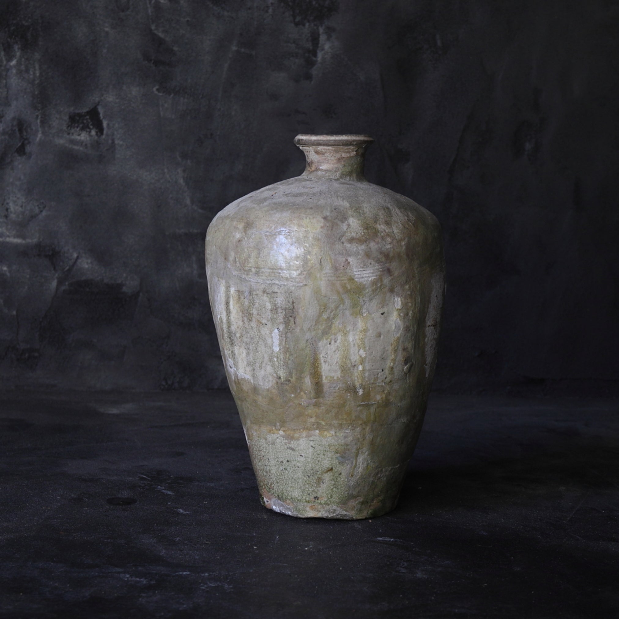 Ko-Seto ash glaze bottle Kamakura/1185-1333CE